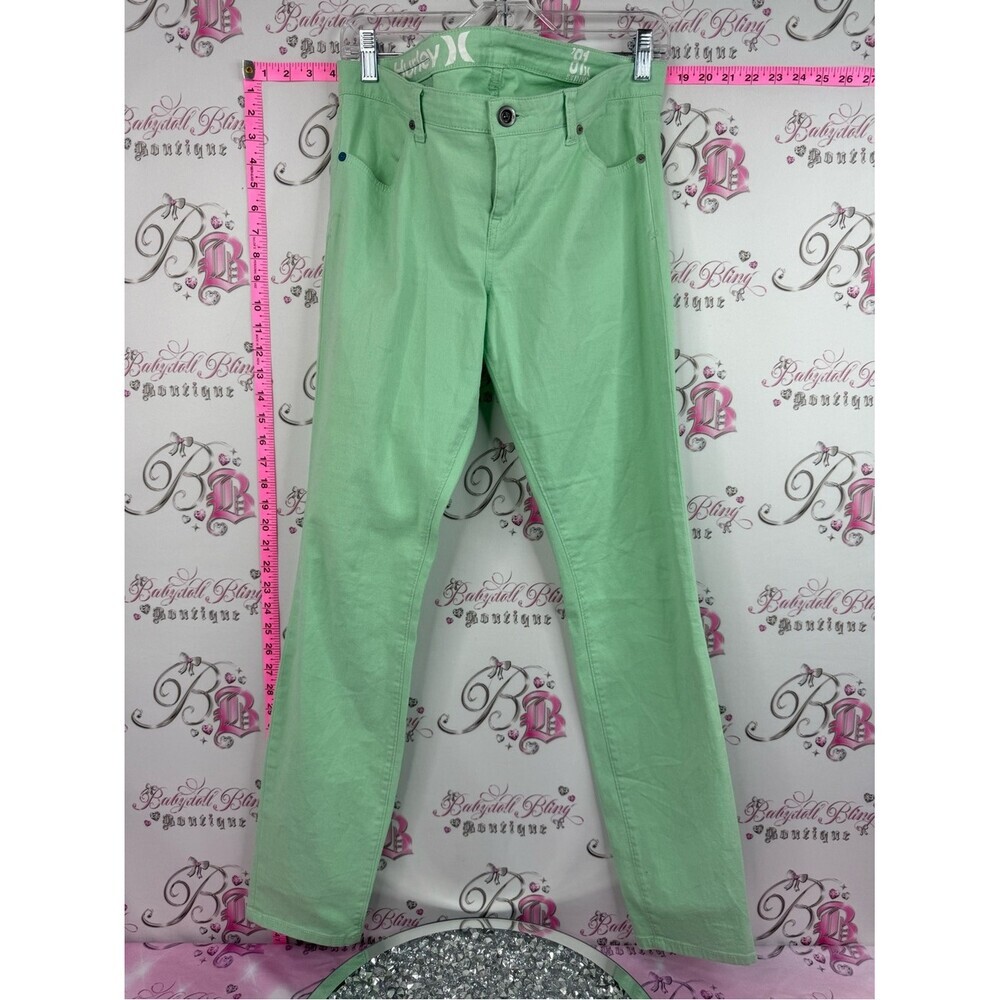 Hurley pants neon lime pastel green Mint Green Skinny Jeans